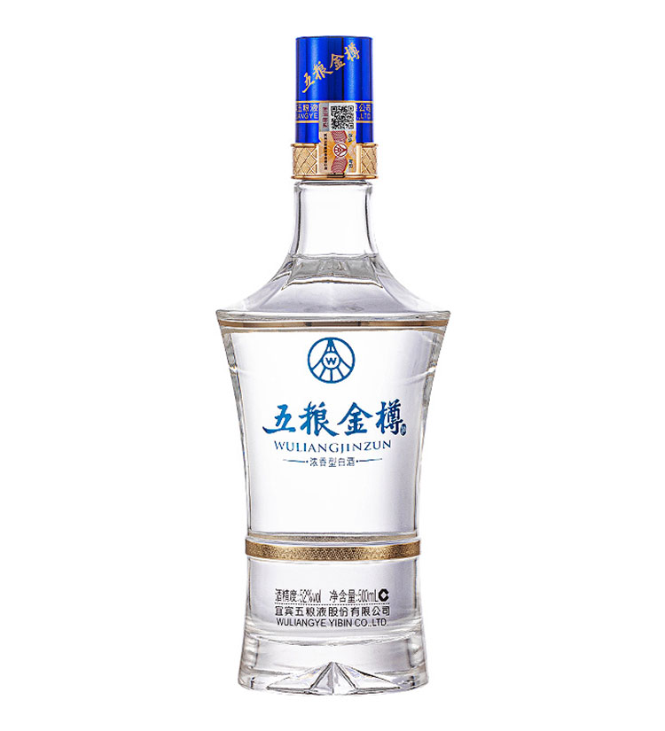 52°五粮金樽（蓝六棱）500ml