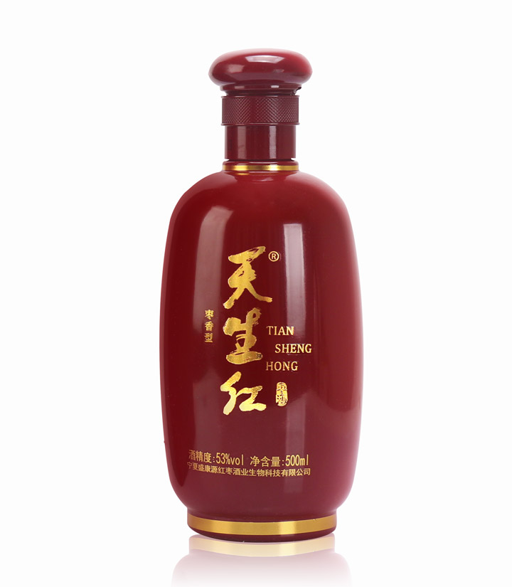 53°天生红珍品原浆枣酒500ml