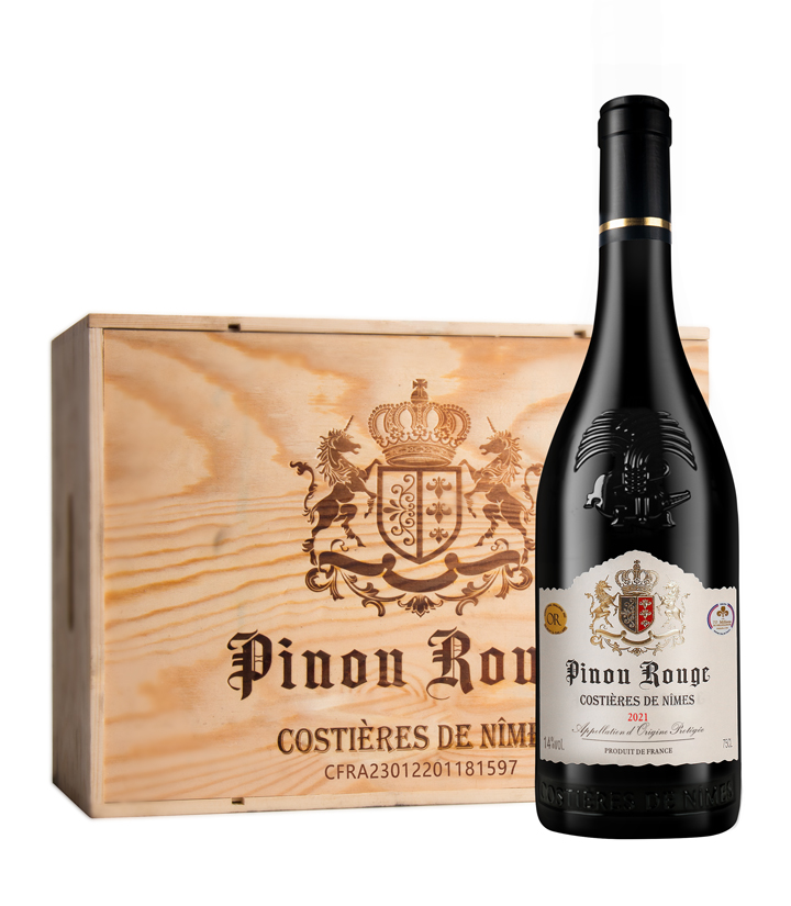 14°法国红皮诺干红葡萄酒750ml（新款）