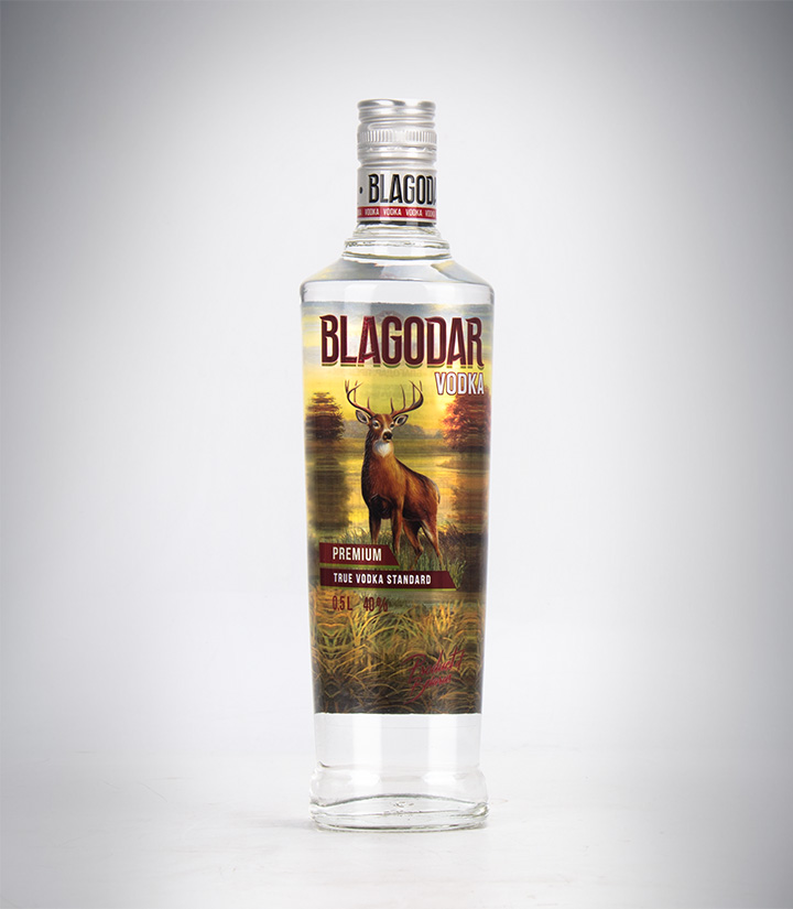 白俄罗斯明斯克水晶布拉嘎达雄鹿伏特加500ml