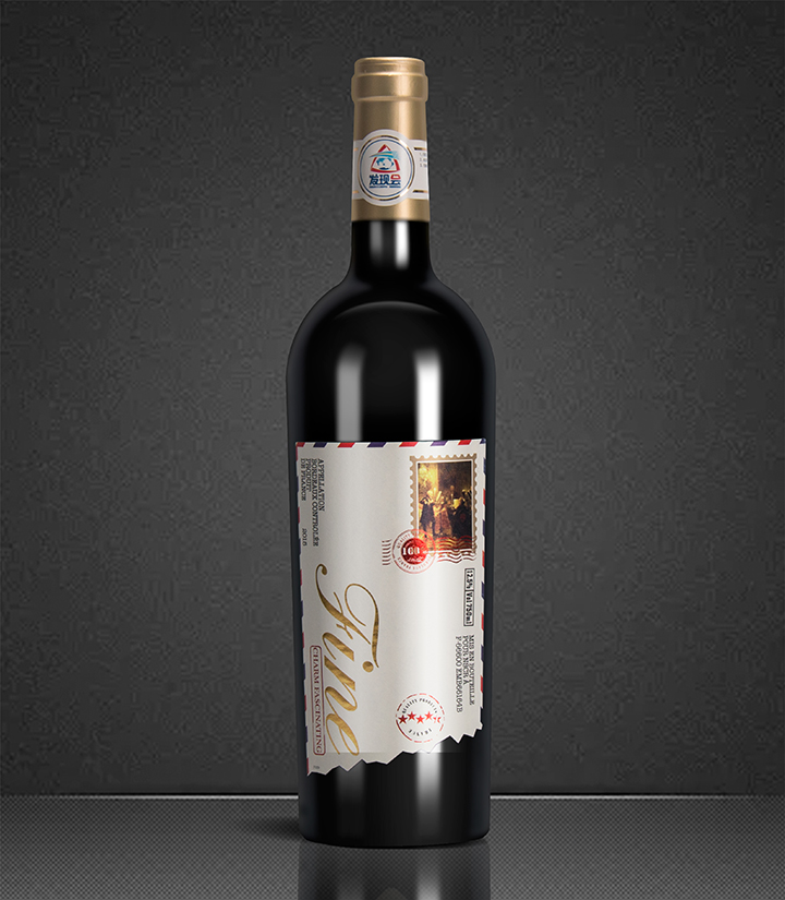 12.5°法国法佬魅力尚品波尔多干红葡萄酒750ml