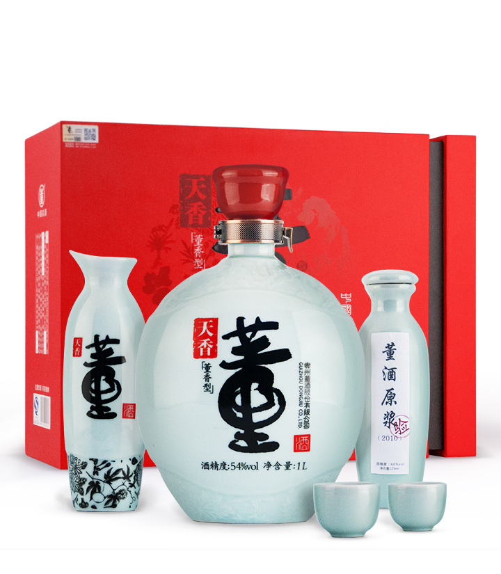 54°董酒天香礼盒1L 件