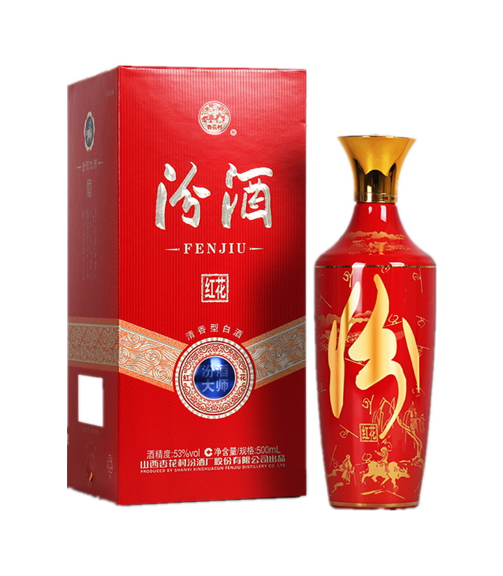 53°汾酒大师红花500ml