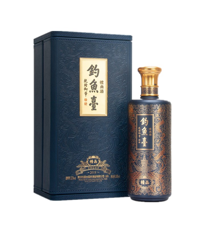 53°钓鱼台礼典酒精品500ml 瓶