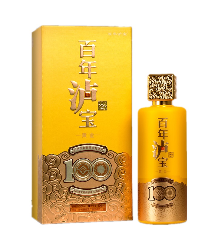 52°百年泸宝黄金500ml 件