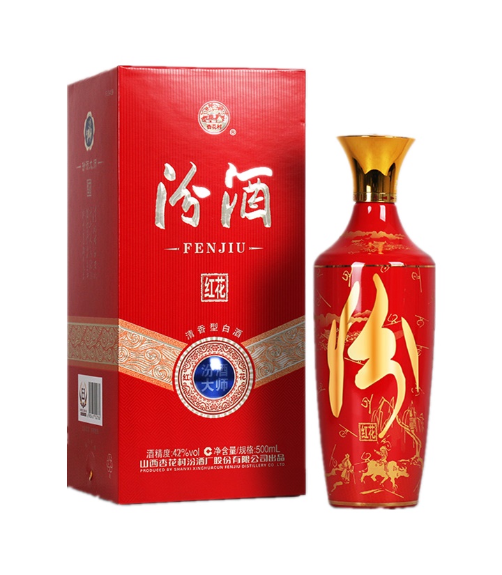 42°汾酒大师红花500ml 瓶