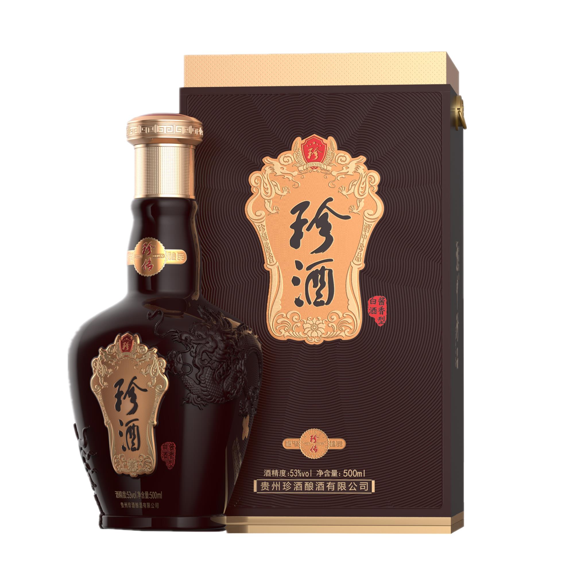 53°珍酒珍传500ML 件