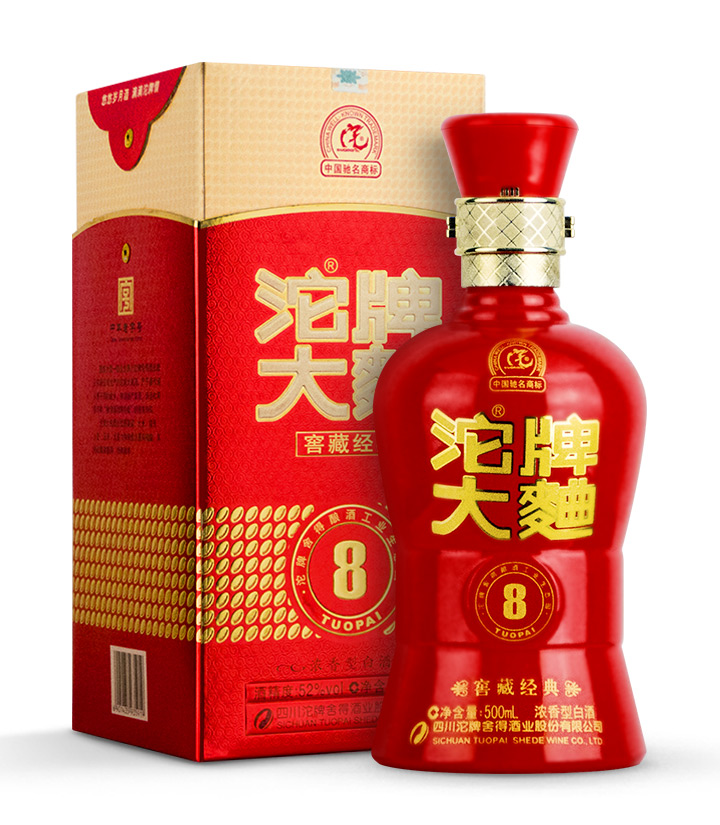 52°沱牌大曲窖藏经典8年500ml 瓶
