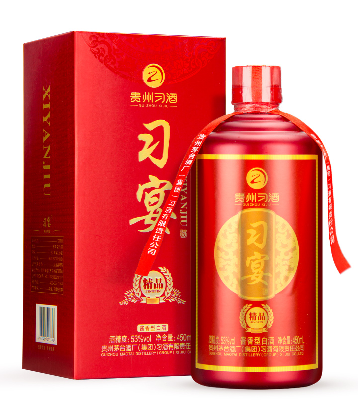 53°贵州习酒习宴酒精品450ml 瓶