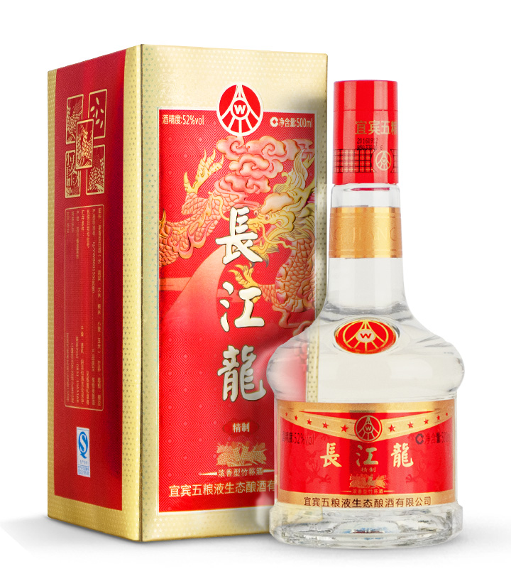 52°五粮液长江龙精制500ml 件