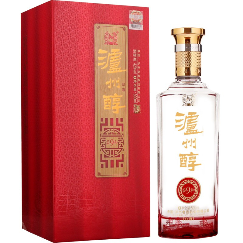 42°泸州老窖泸州醇柔和9 500ml 件