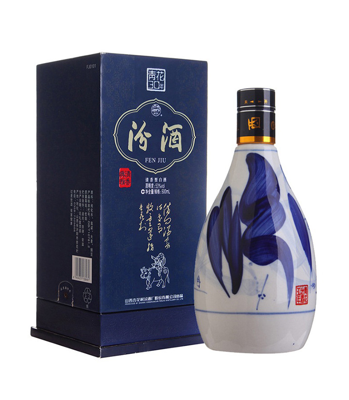 53°汾酒青花30年500ml 瓶