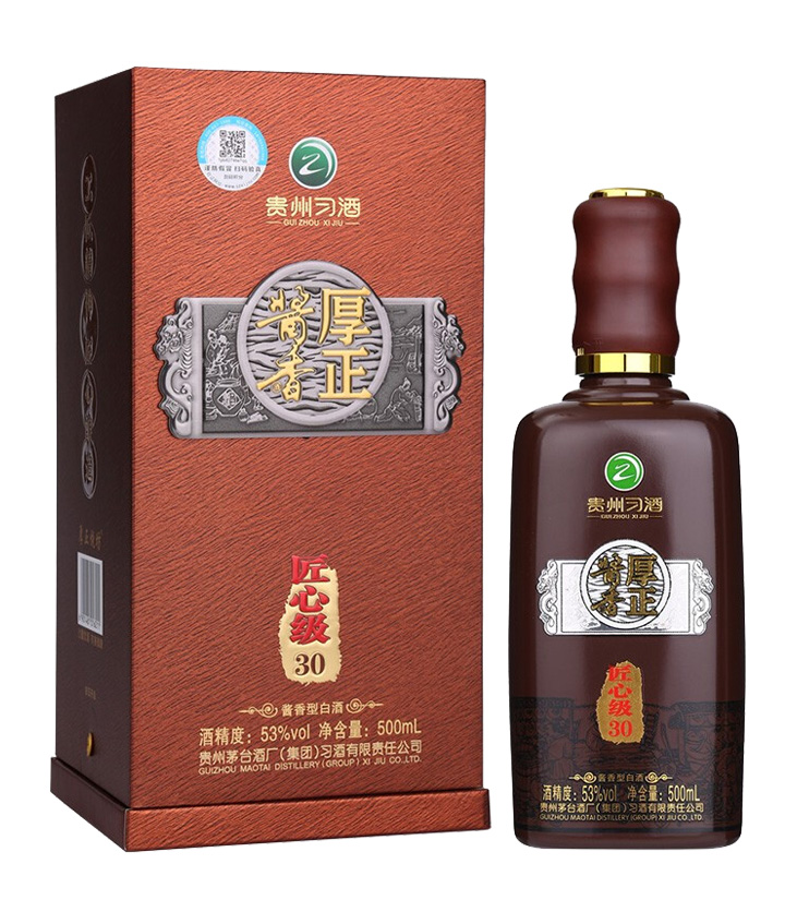 53°贵州习酒厚正酱香匠心级30 500ml 瓶