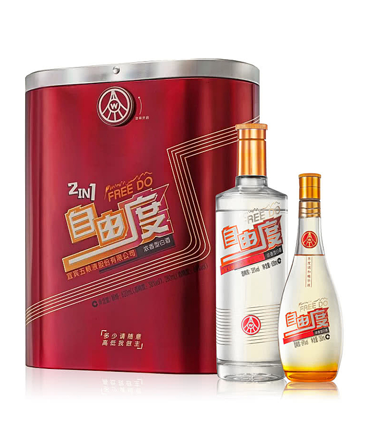 五粮液自由度900ml 瓶