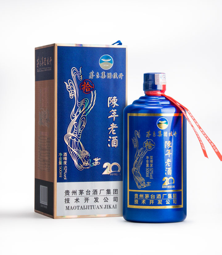 52°茅台技开陈年老酒20年500ml 瓶