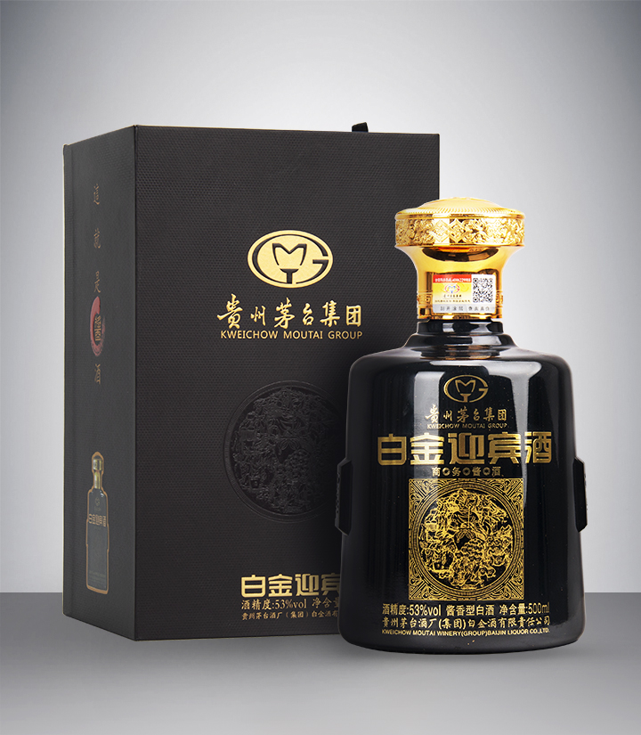 53°茅台白金迎宾酒商务酱酒（黑）500ml