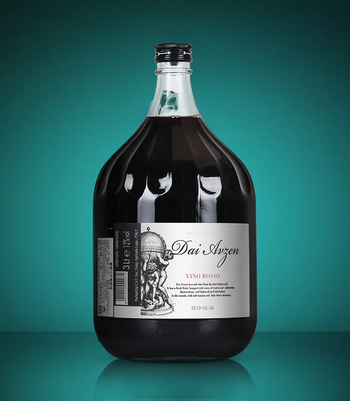 12°意大利戴甄干红葡萄酒3L 件