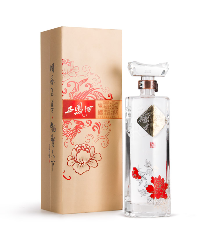 45°西凤酒国艳金装B版500ml 件