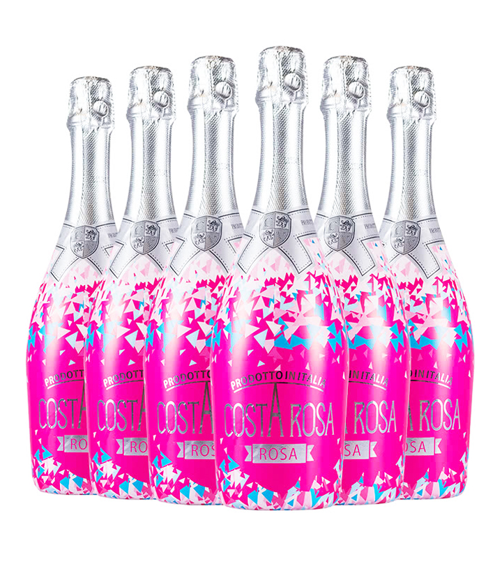 6°意大利万多炫丽低醇桃红起泡葡萄酒750ml