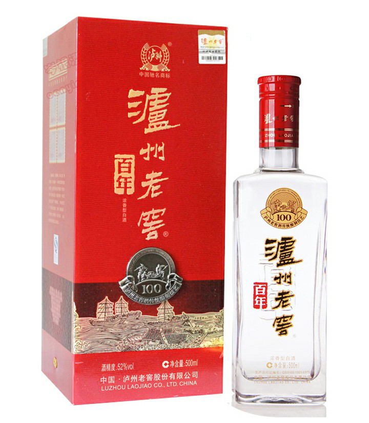 52°泸州老窖百年500ml