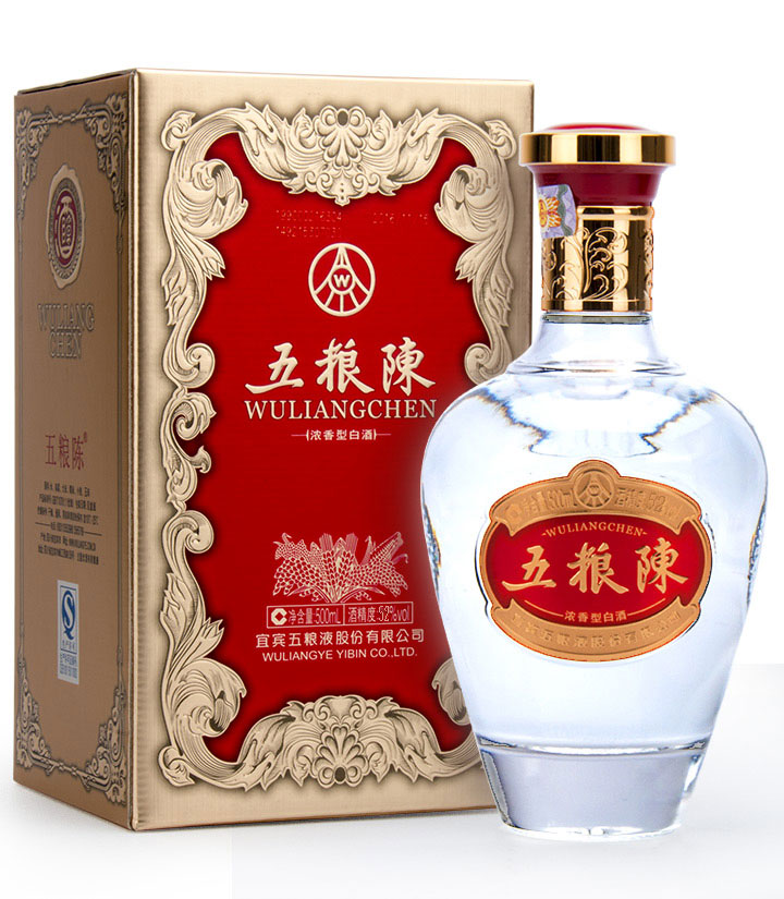 52°五粮液五粮陈红经典500ml 瓶