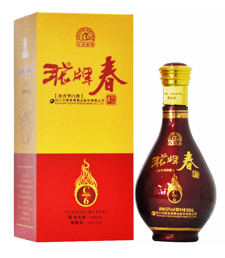 52°沱牌春C6 500ml 瓶