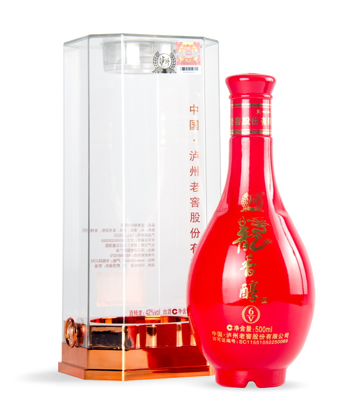 42°泸州老窖龙香醇6v 500ml 瓶