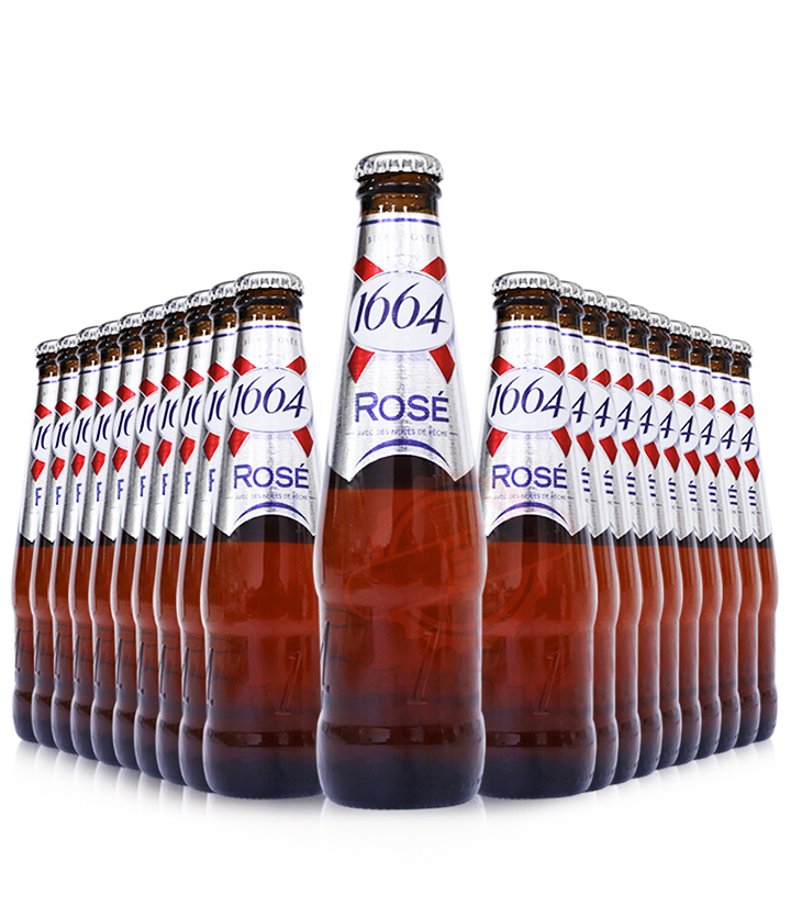 法国1664（克伦堡）玫瑰啤酒250ml 件