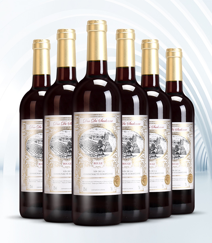 12°法国沙龙公爵干红葡萄酒750ml 件