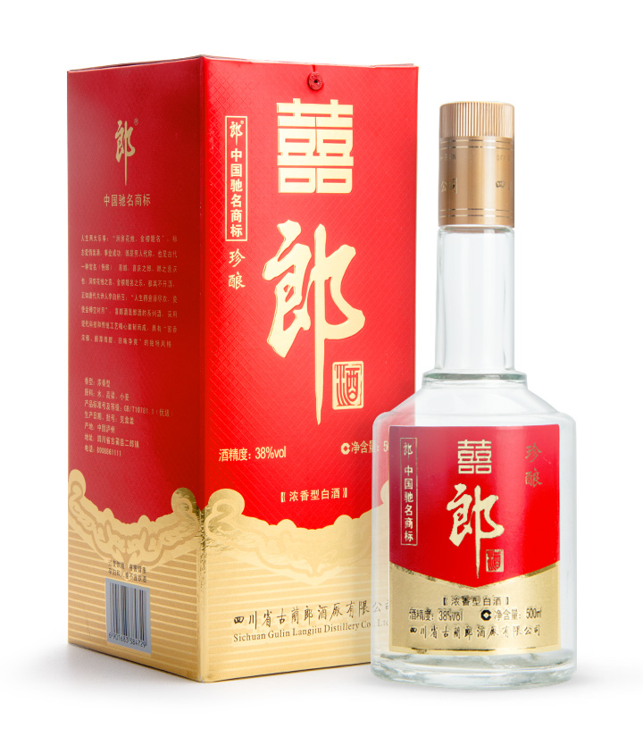 38°郎酒囍郎珍酿500ml 瓶