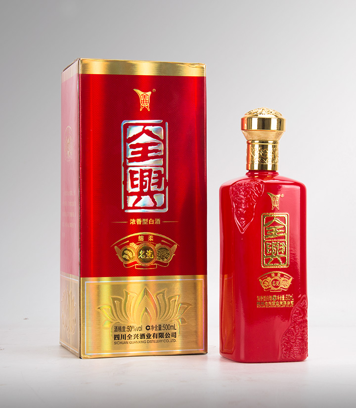 50°全兴绵柔名瓷500ml 瓶